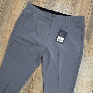 BYLT Premium Basics Kinetic Pant 2.0 Iron Grey Stretch Golf Mens 38x32 NWT